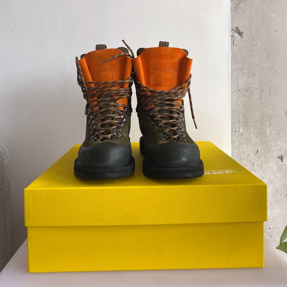 Mens sz 41 (US 8.5) Diemme Everest Sage Green Mix Boots - Picture 2 of 8